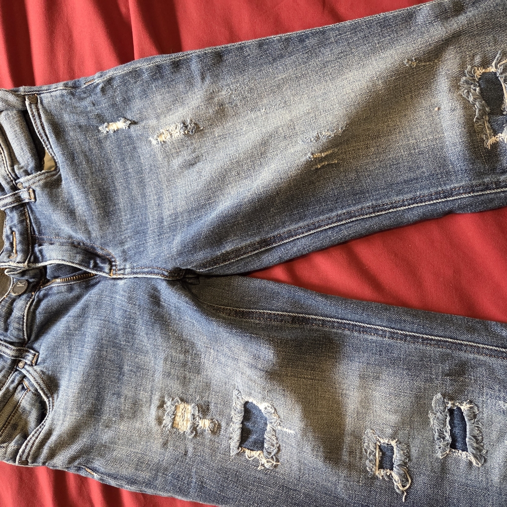 Kut from the Kloth Blue Distressed Skinny Jeans